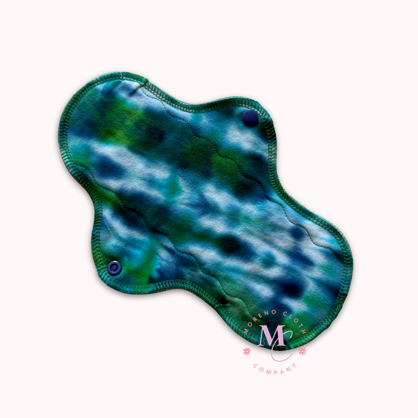 Blue Green tiedye -Cotton Lycra