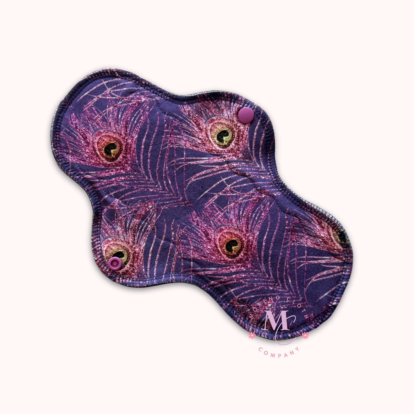 Plum Peacock - Cotton Lycra