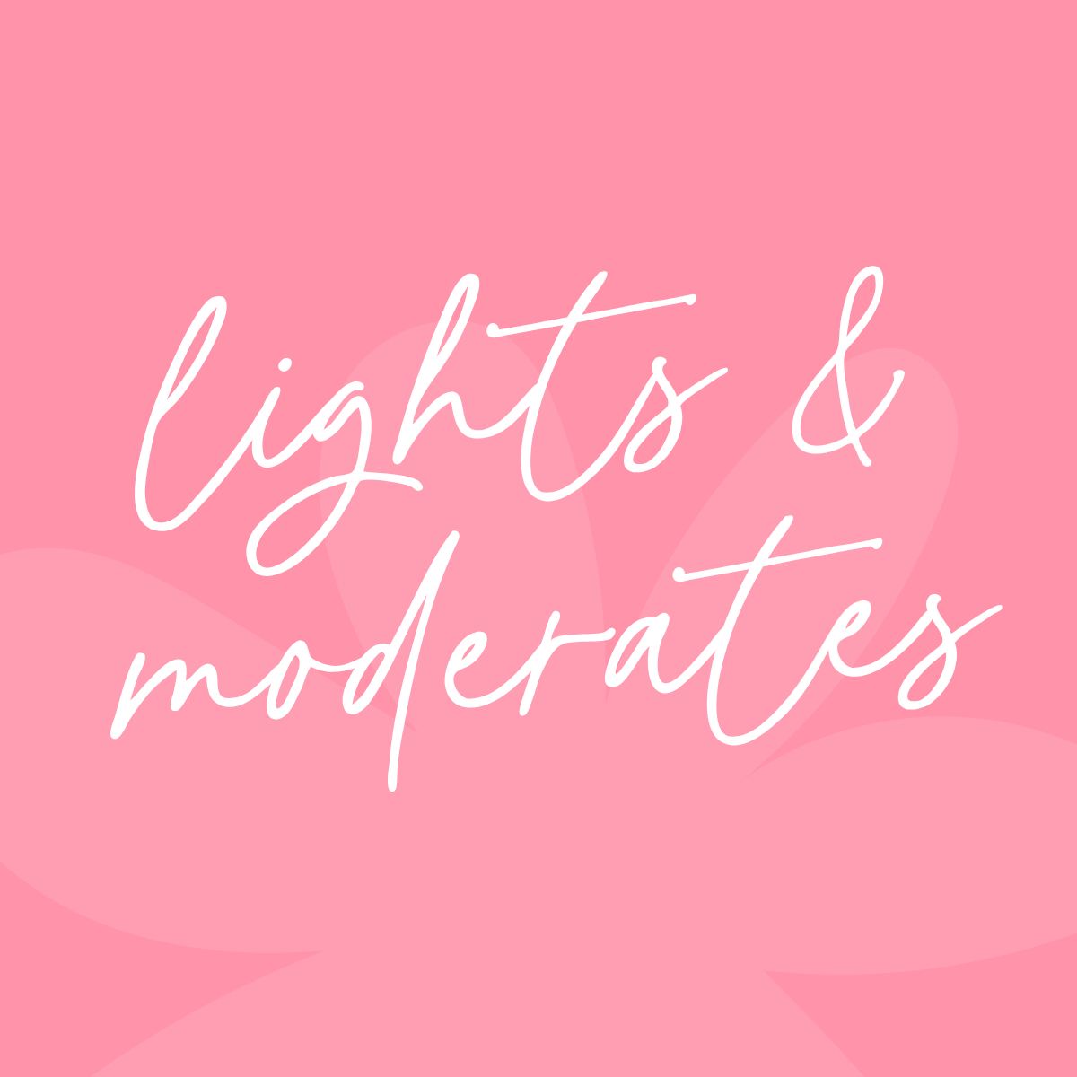 Light and Moderate Absorbency cloth pads
