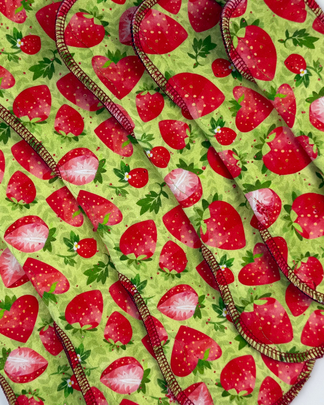Strawberry Fields Reusable Cloth Pad | Moderate - Heavy Flow Cloth Menstrual Pad