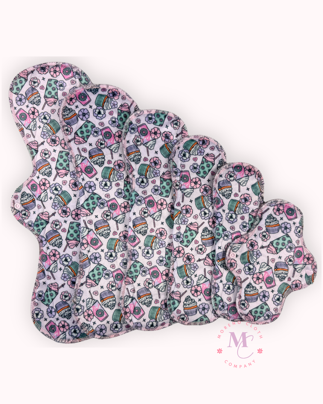 Pink Sugar Reusable Cloth Pad | Moderate - Heavy Flow Cloth Menstrual Pad