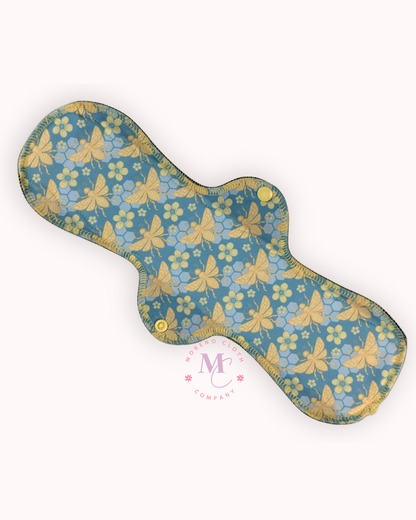 Honey Blossom Reusable Cloth Pad | Moderate - Heavy Flow Cloth Menstrual Pad