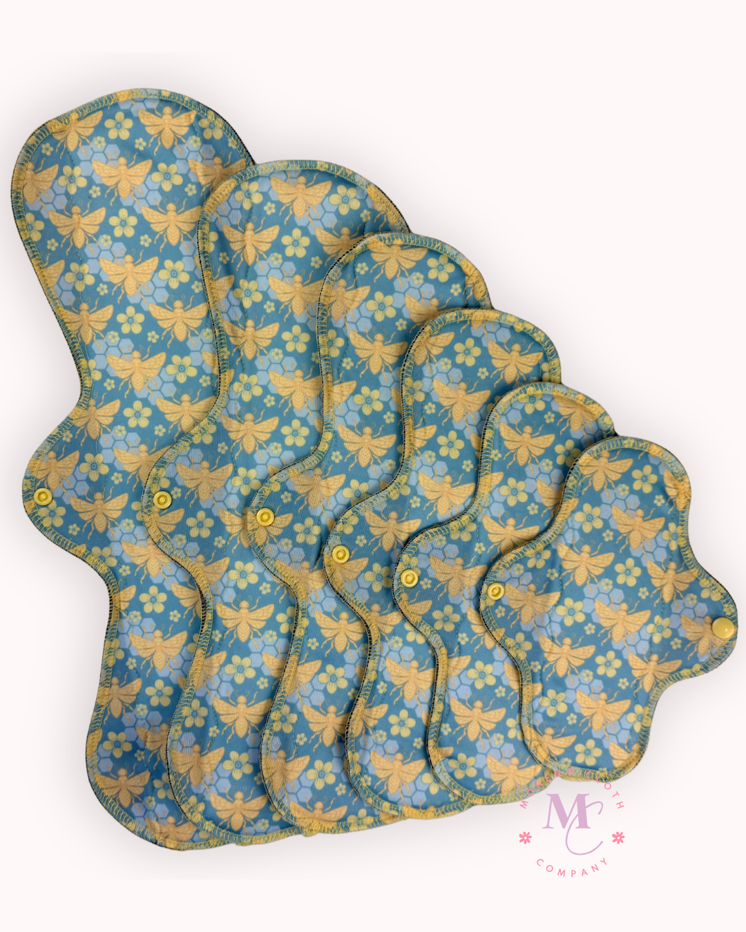 Honey Blossom Reusable Cloth Pad | Moderate - Heavy Flow Cloth Menstrual Pad